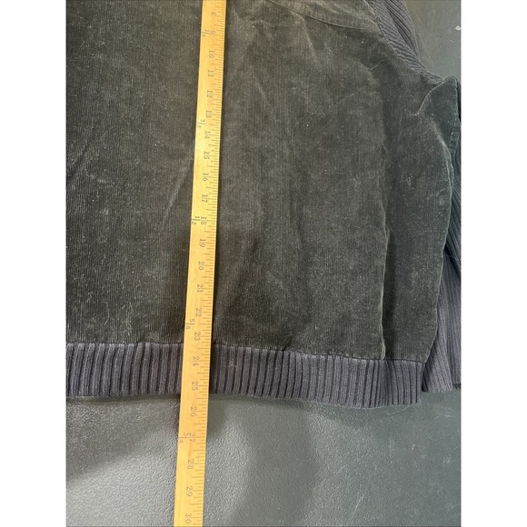 Lauren Ralph Lauren Jacket Womens 2X Black Corduroy Ribbed Knit Utility Classic - Picture 7 of 7